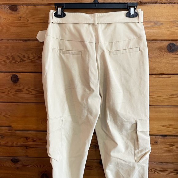 Choosy Cream Cargo Pants Size 4 - Picture 7 of 13